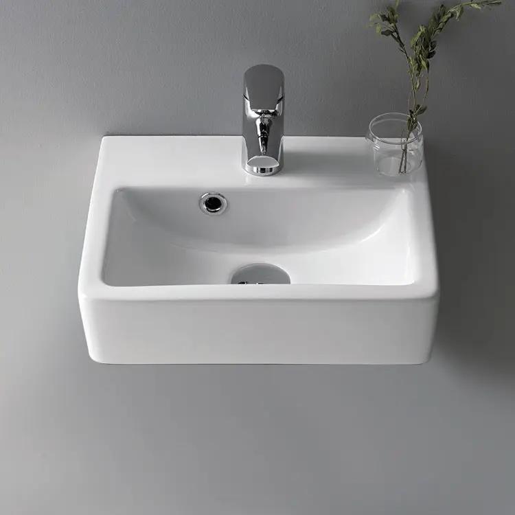 white bathroom sink