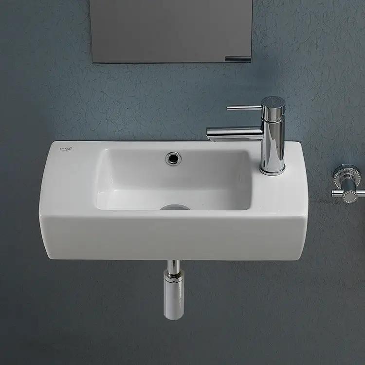 white bathroom sink