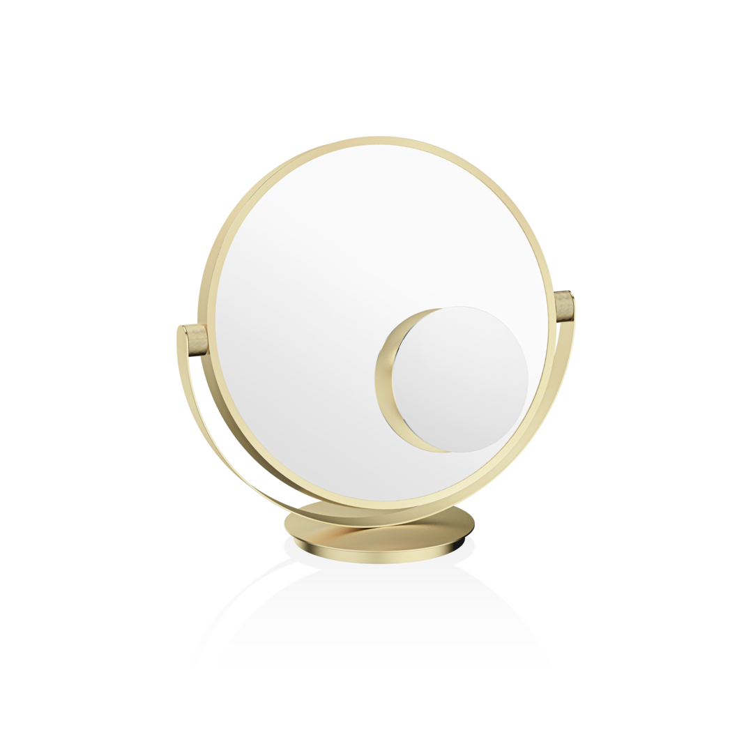 gold matte table mirror