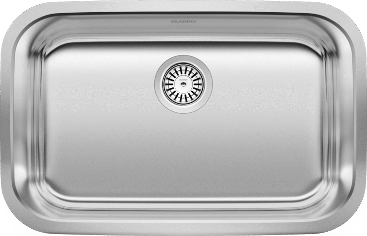 brushed stainless steel sink