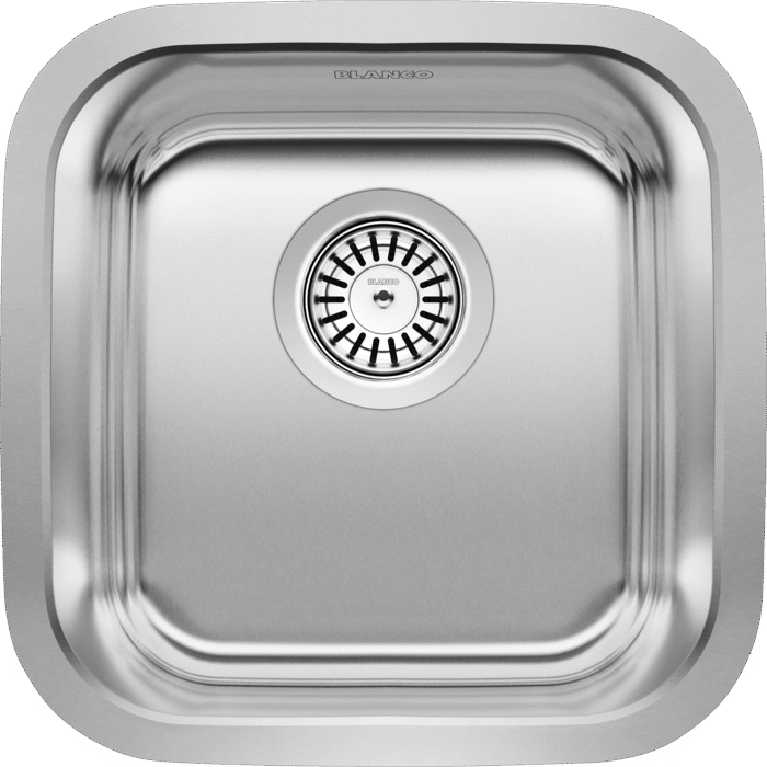 brushed stainless steel sink