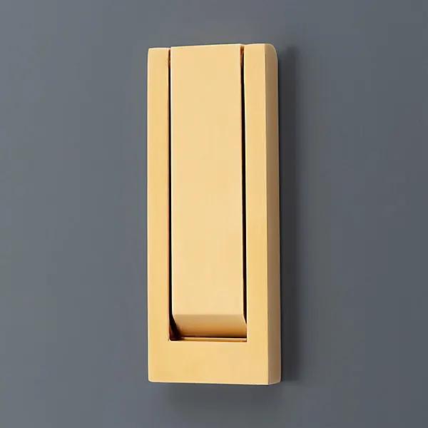 satin brass knocker