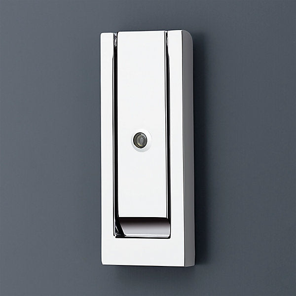 polished chrome knocker