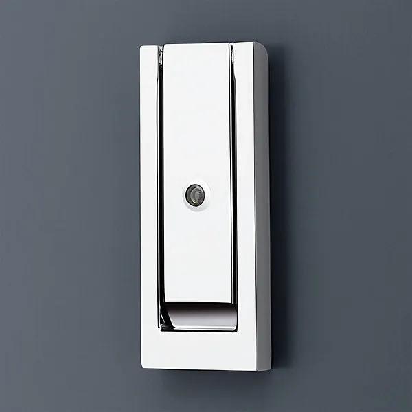 polished chrome knocker