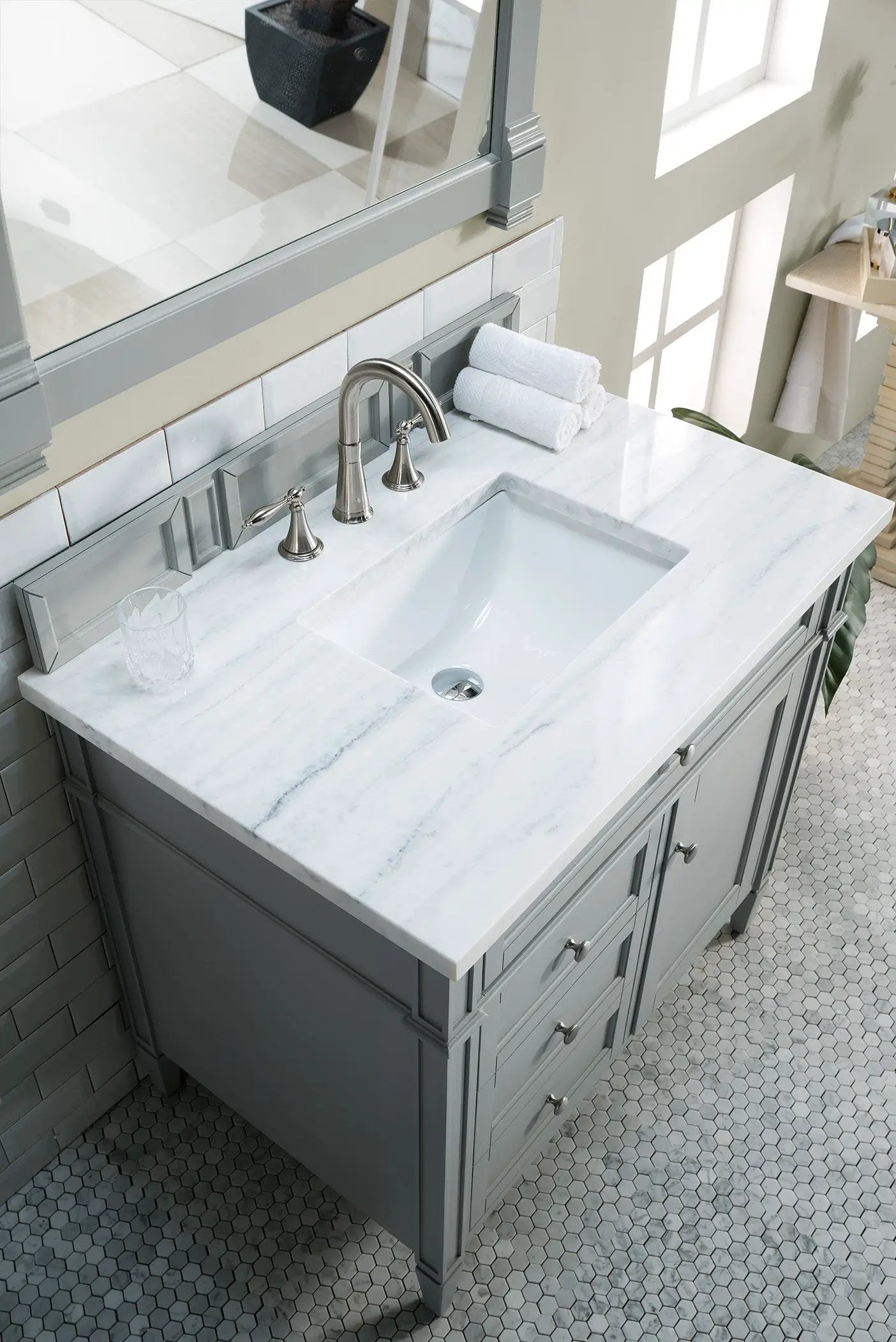 urban gray vanity