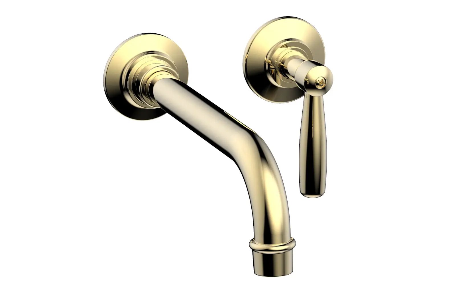 Phylrich WORKS Single Handle Wall Lavatory Set - Lever Handles by Phylrich