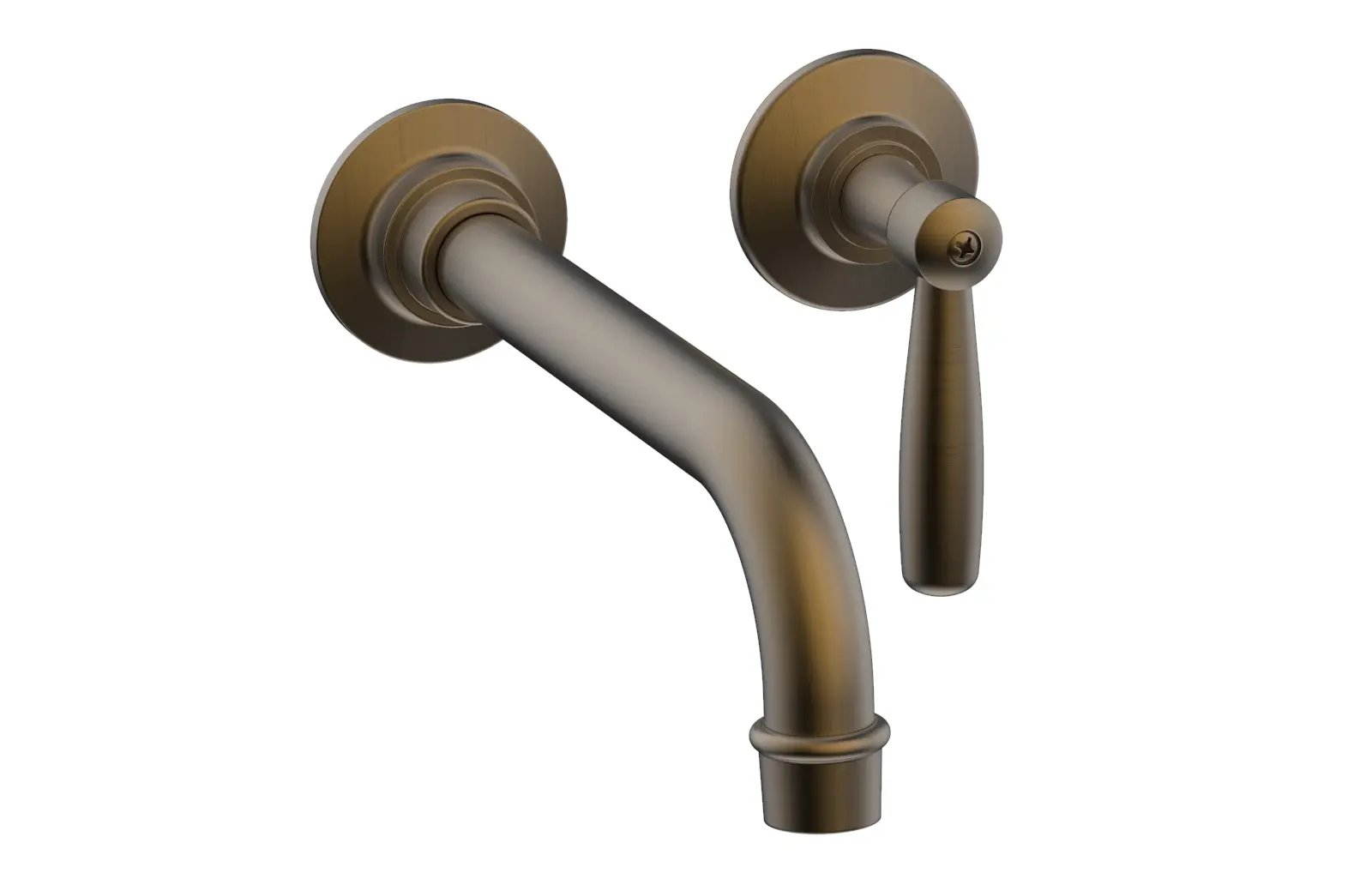 Phylrich WORKS Single Handle Wall Lavatory Set - Lever Handles by Phylrich