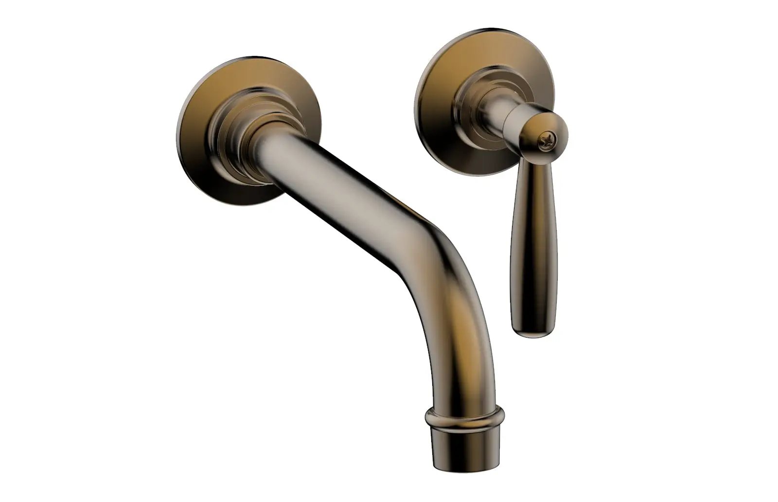 Phylrich WORKS Single Handle Wall Lavatory Set - Lever Handles by Phylrich