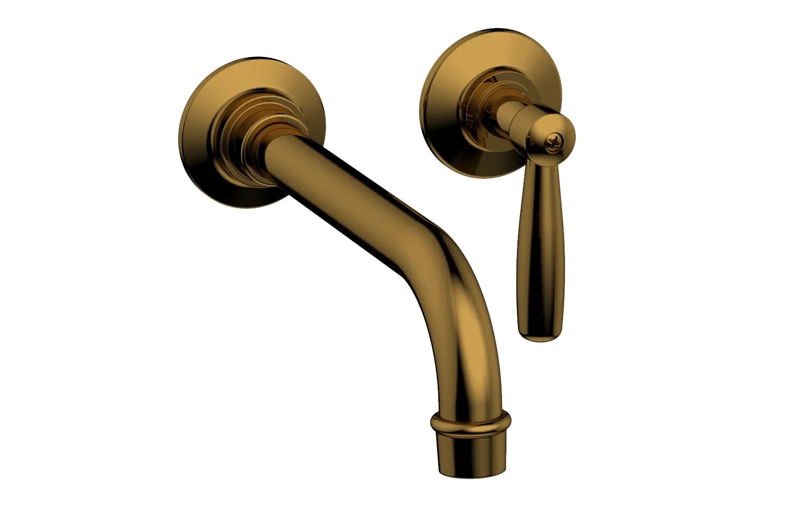 Phylrich WORKS Single Handle Wall Lavatory Set - Lever Handles by Phylrich