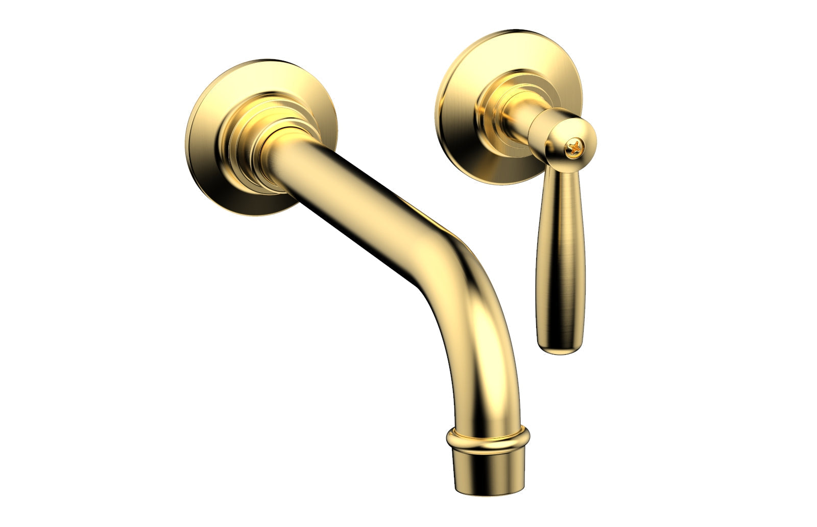Phylrich WORKS Single Handle Wall Lavatory Set - Lever Handles by Phylrich