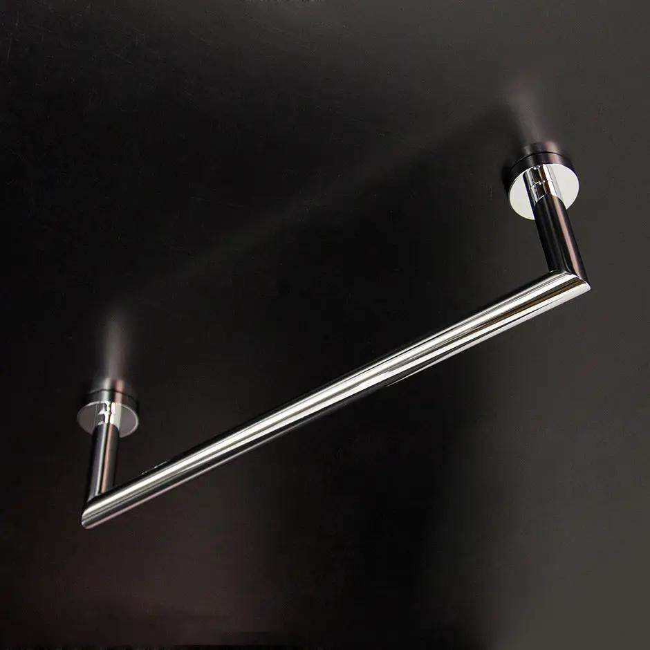 polished chrome towel bar