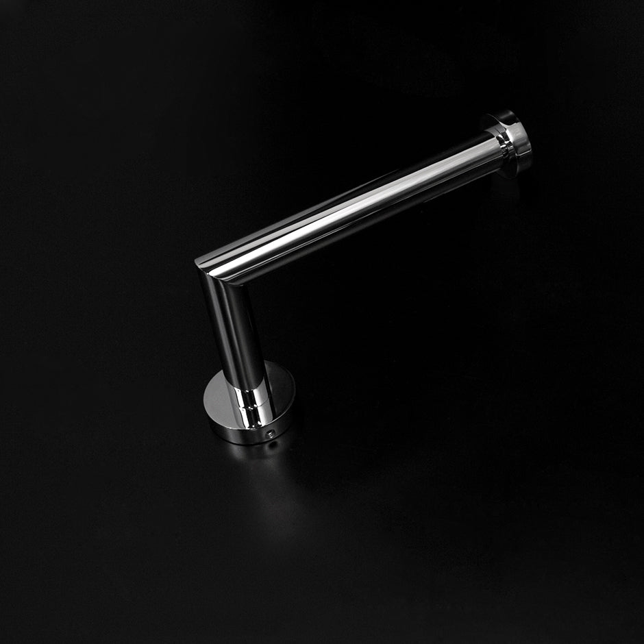 polished chrome toilet paper holder