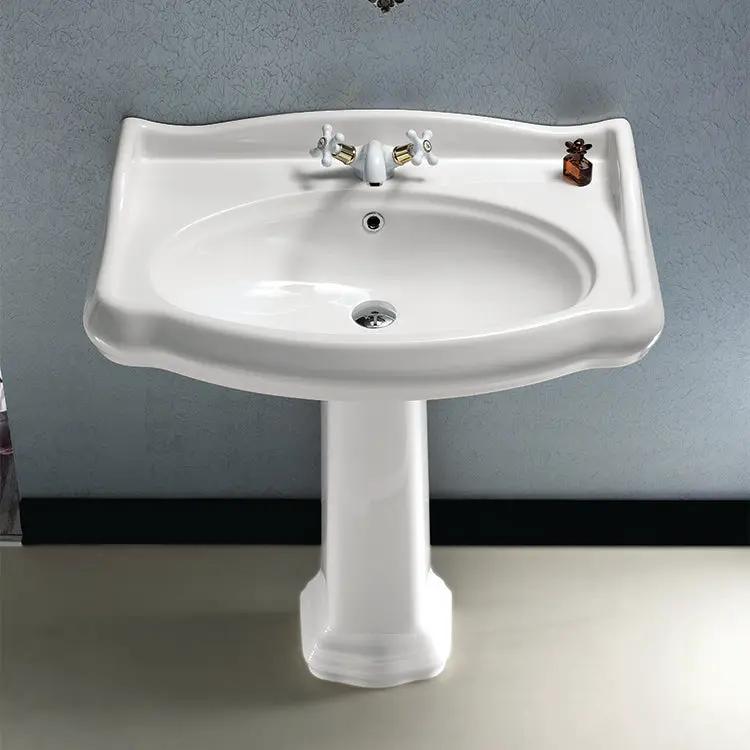 white bathroom sink