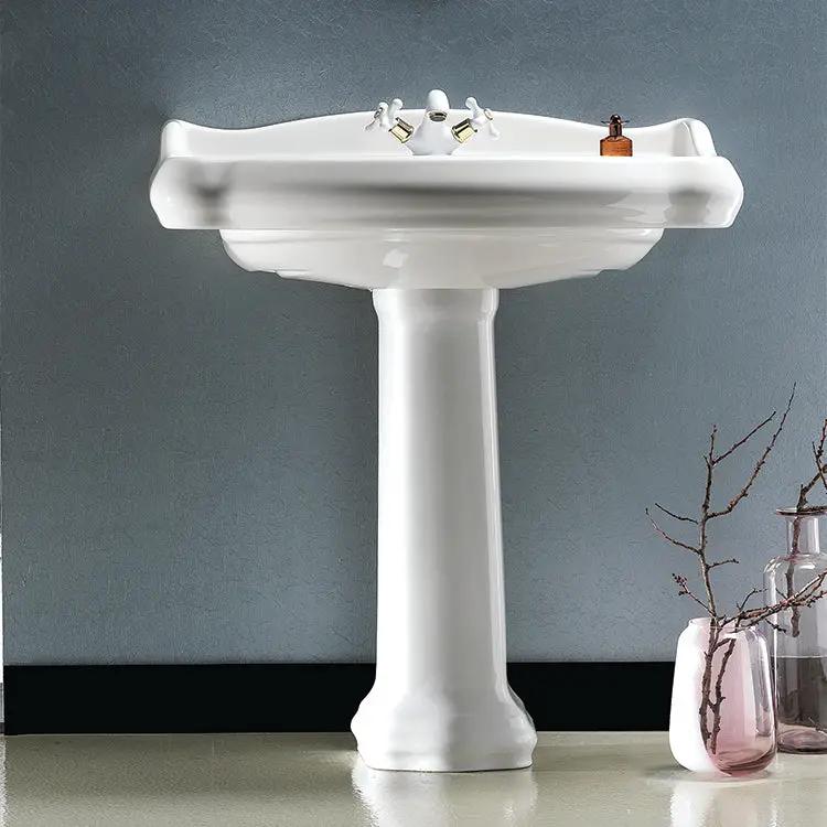 white bathroom sink