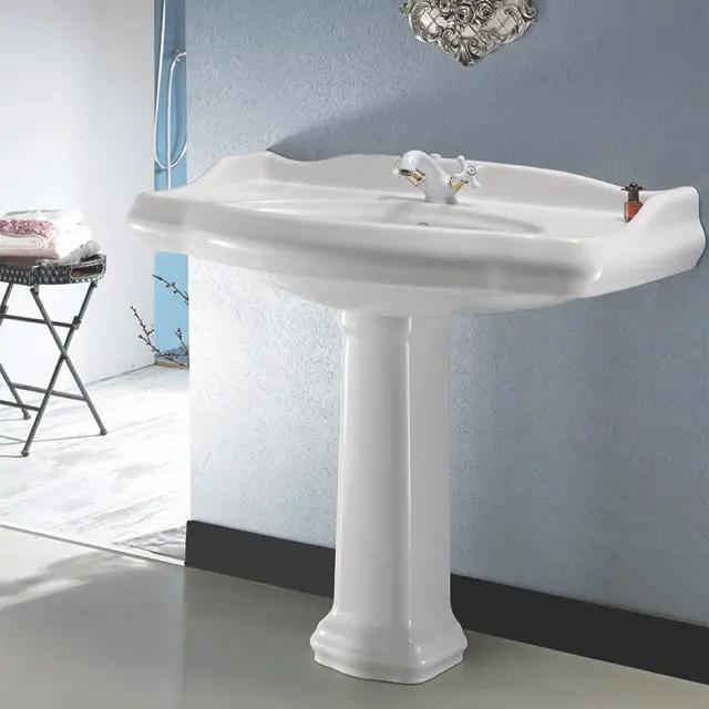 white bathroom sink