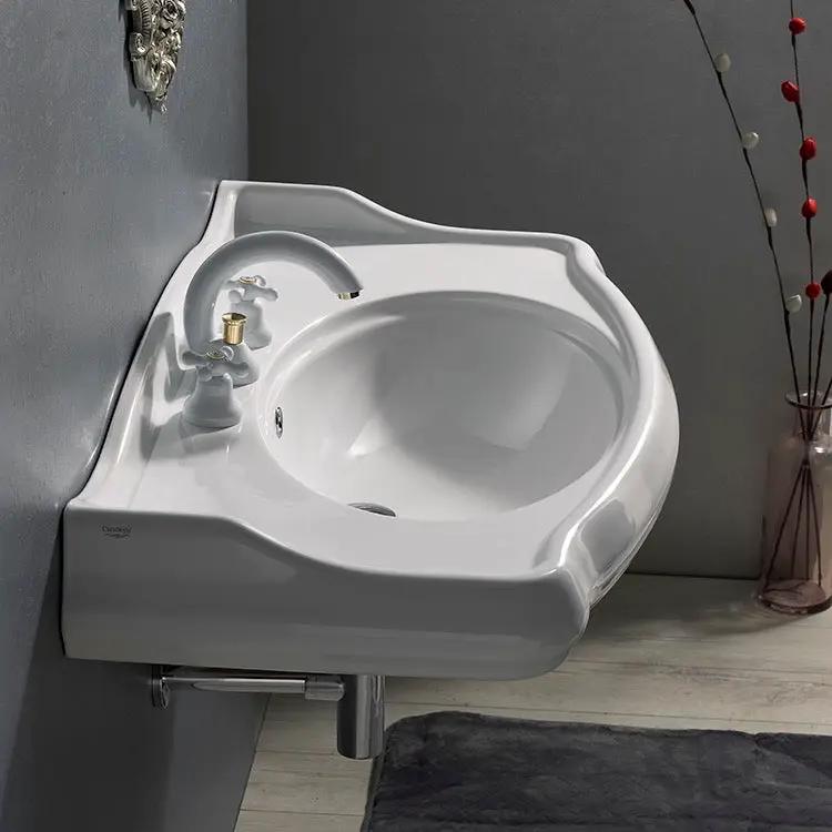 white bathroom sink