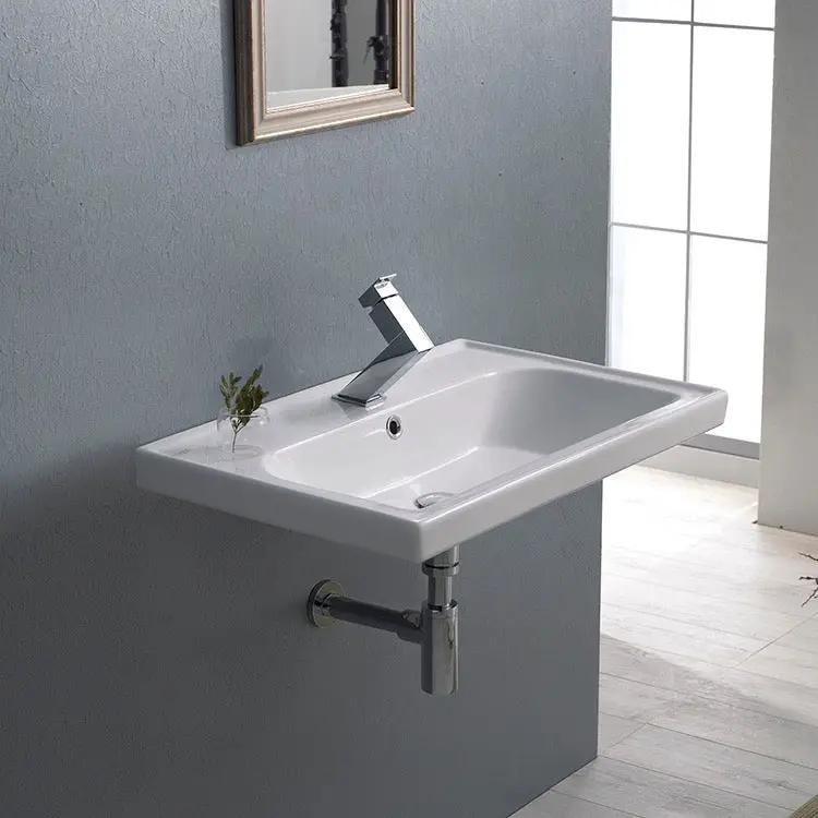 white bathroom sink