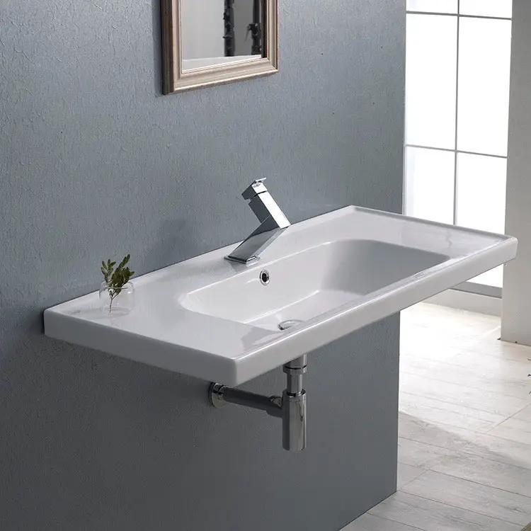 white bathroom sink