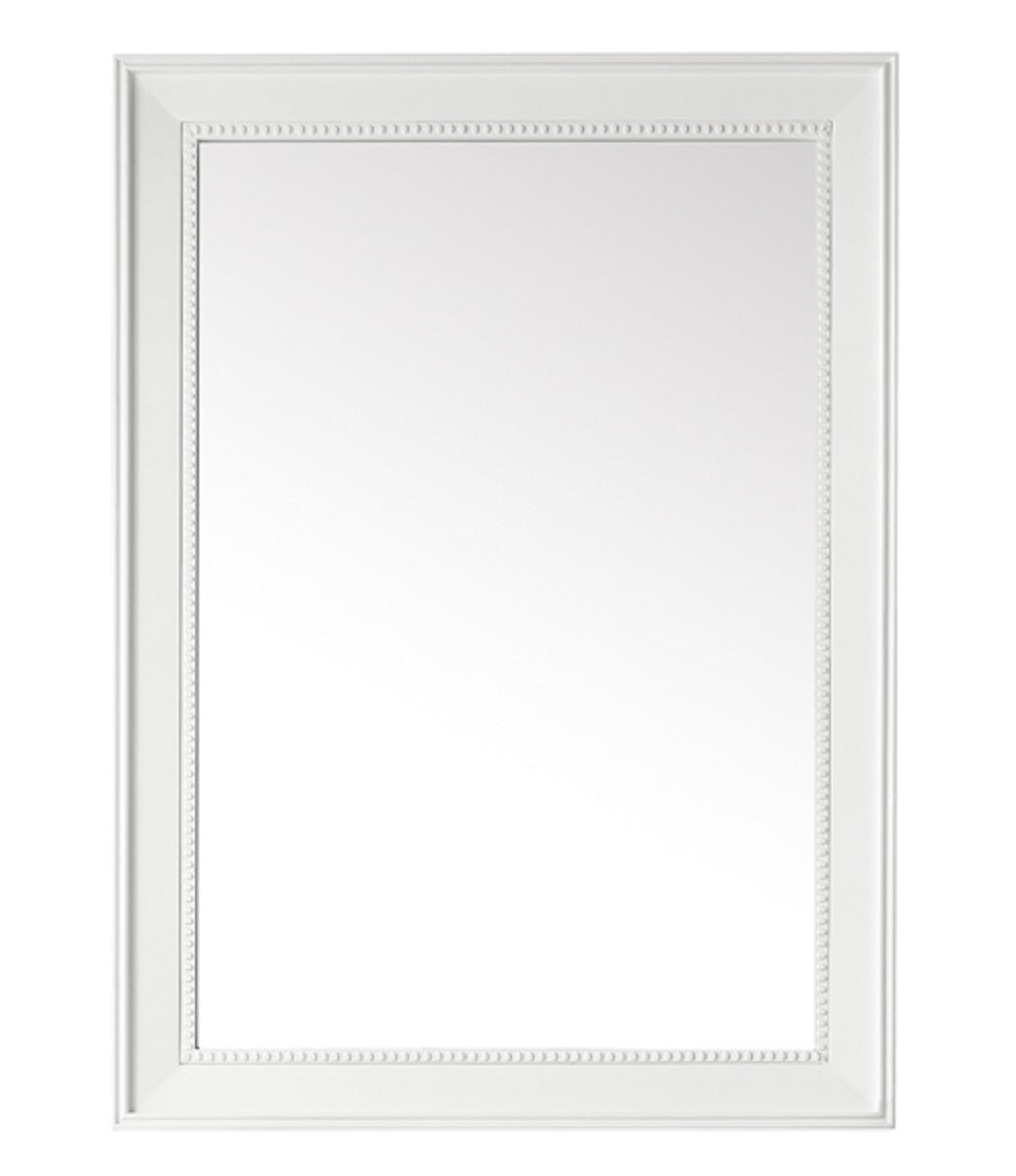 James Martin Vanities Bristol 29" Rectangular Mirror, Glossy White