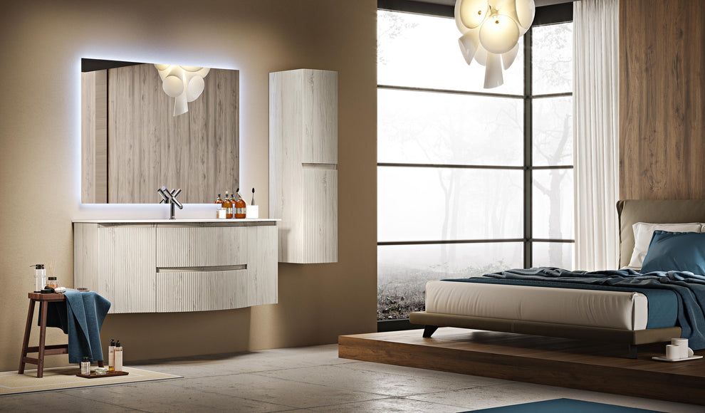 white matte side cabinet