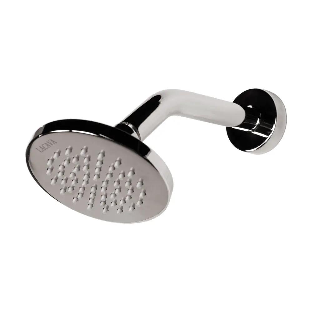 Lacava Minimal Wall-Mount Tilting Round Rain Shower Head by Lacava