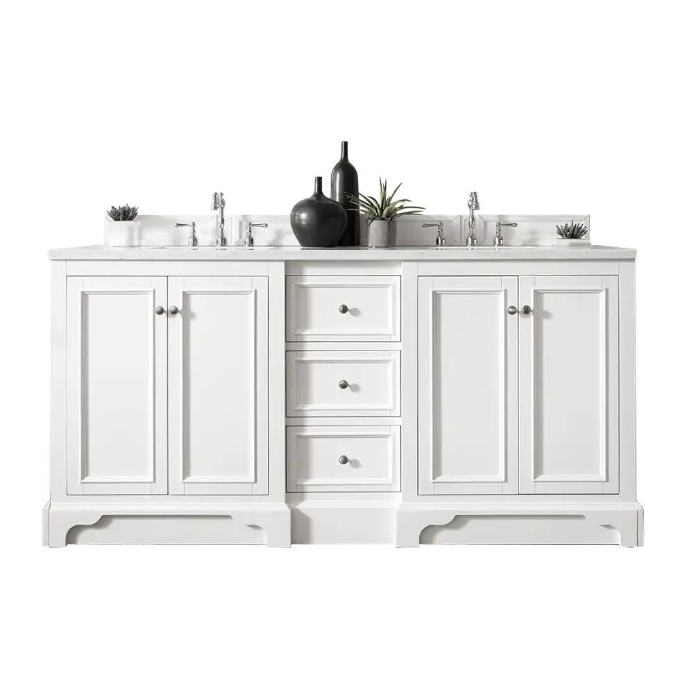 James Martin De Soto 72" Double Vanity Set - Bright White by James Martin Vanities