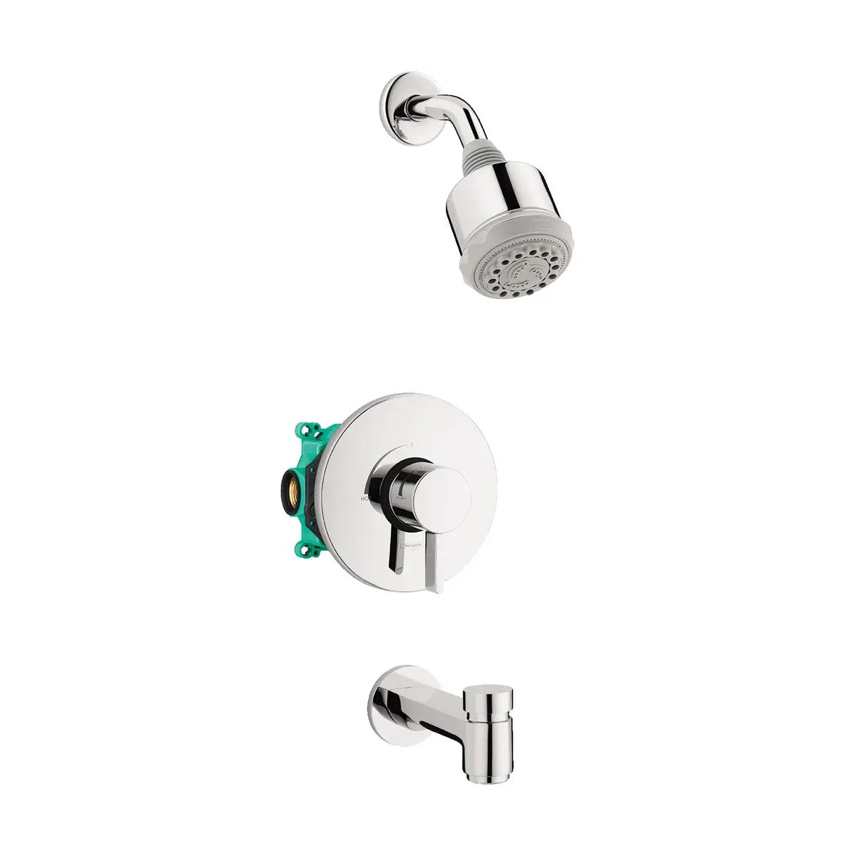 Hansgrohe Clubmaster Pressure Balance Tub/Shower Set with Rough, 2.5 GPM by Hansgrohe