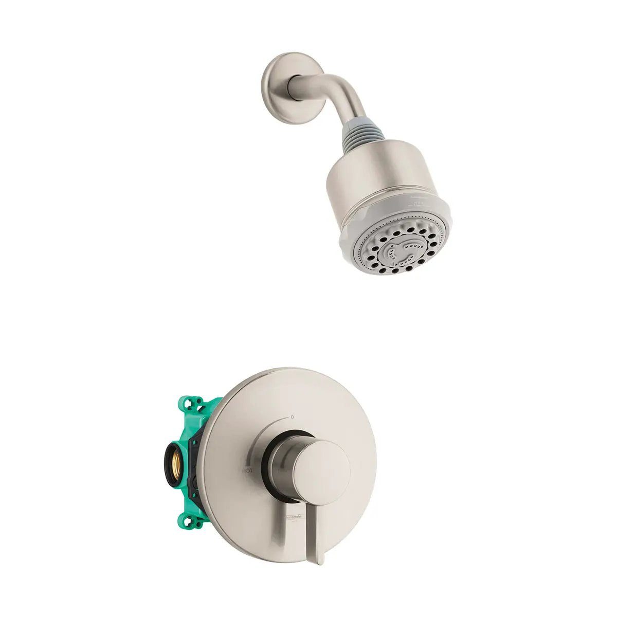 Hansgrohe Clubmaster Pressure Balance Shower Set with Rough, 2.5 GPM by Hansgrohe