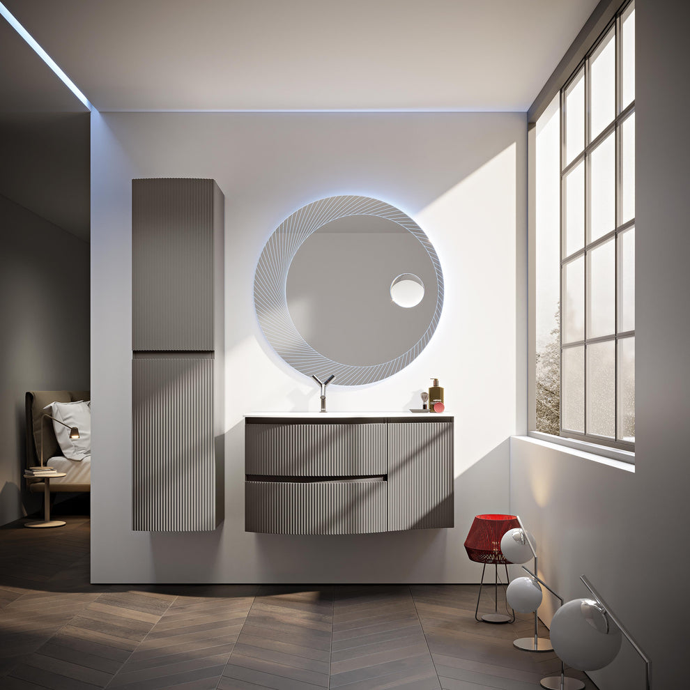 oak bleached side cabinet