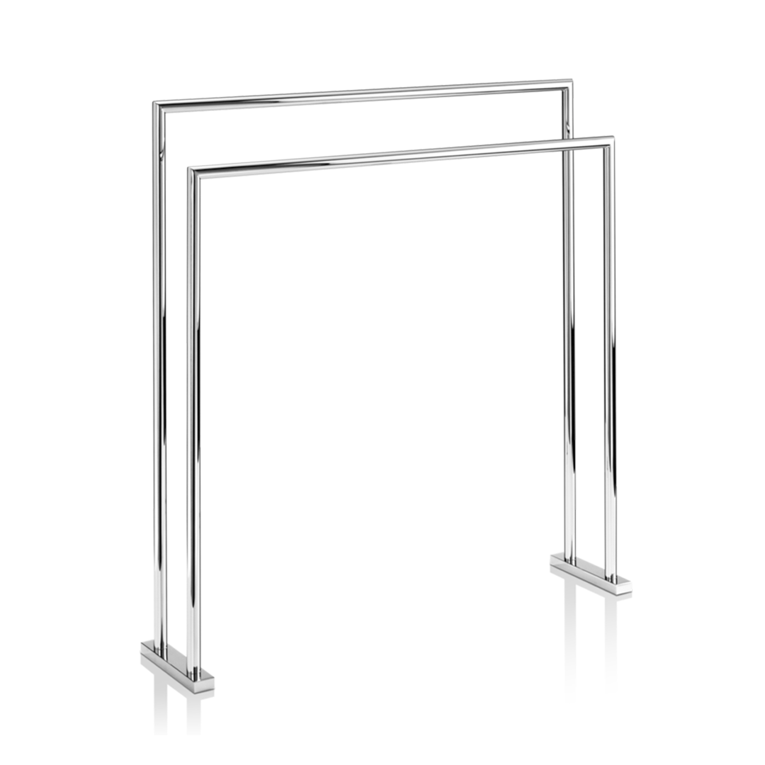 chrome towel stand