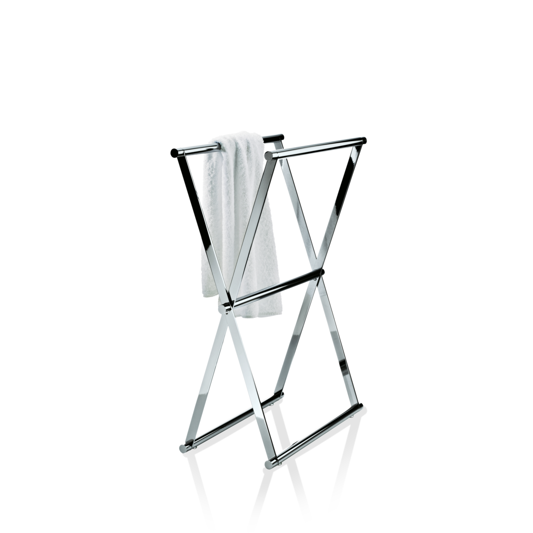 chrome towel stand