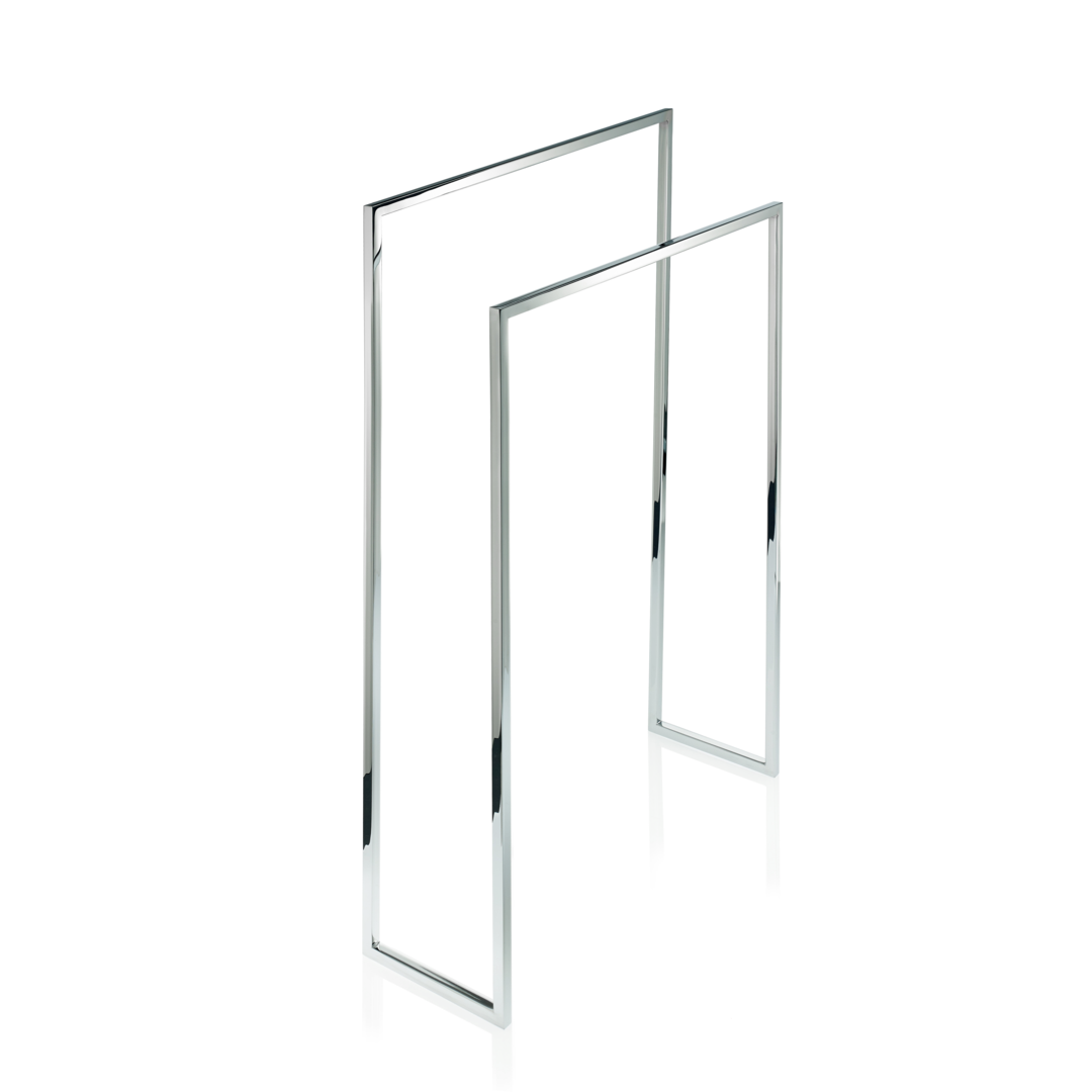 chrome towel stand