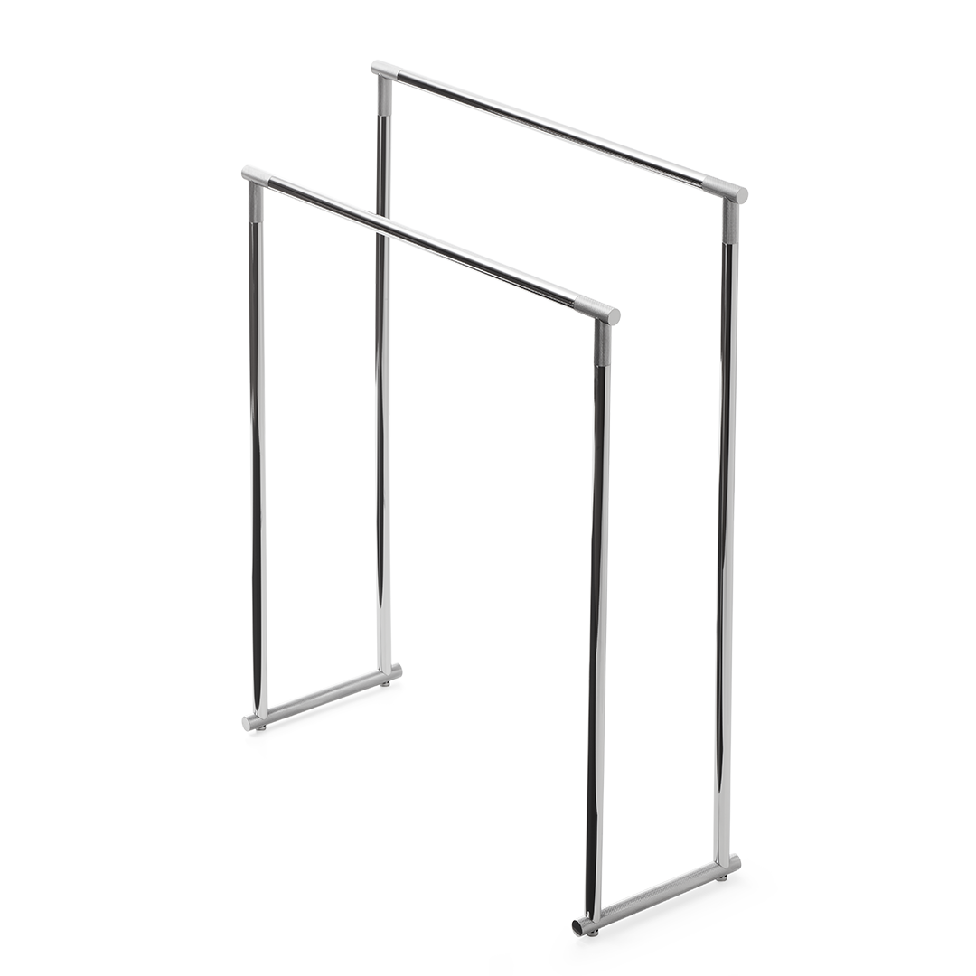 chrome towel stand