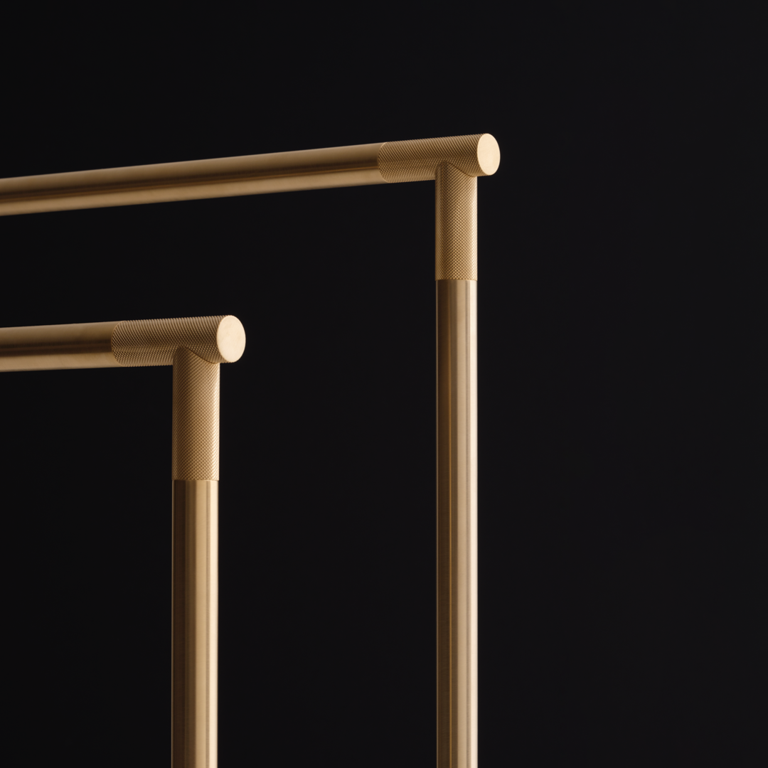 gold matte towel stand