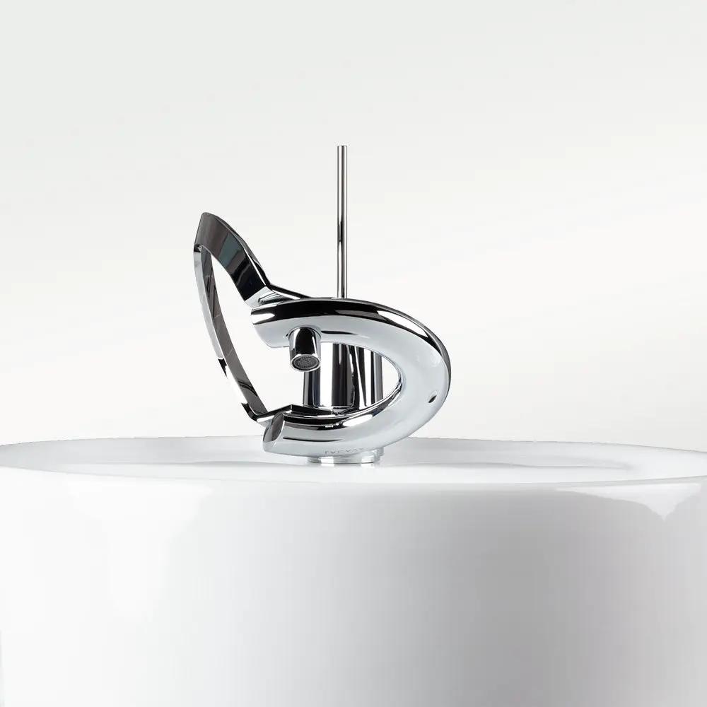 polished chrome faucet