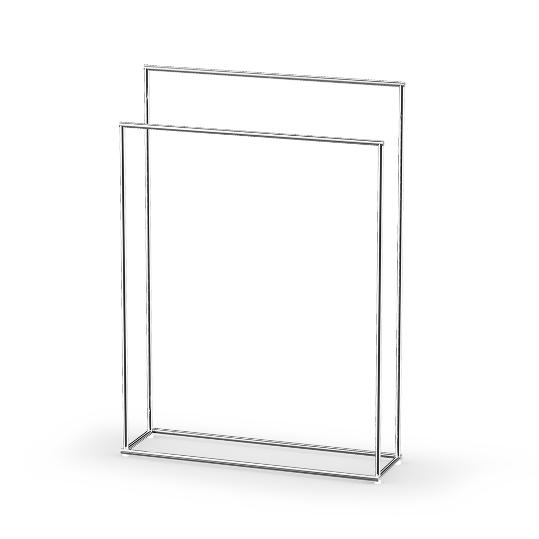 chrome towel stand