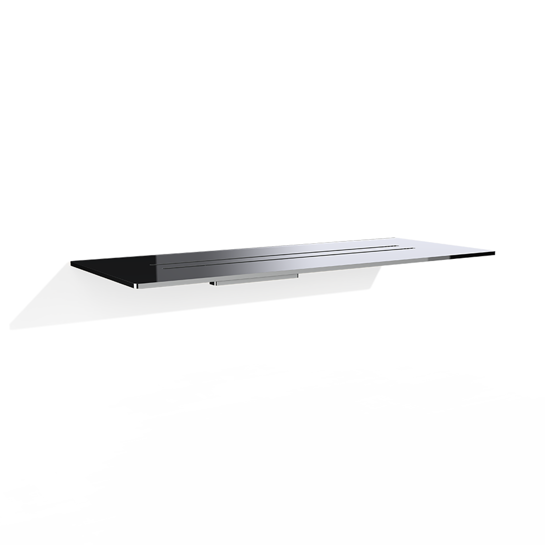 chrome shower tray