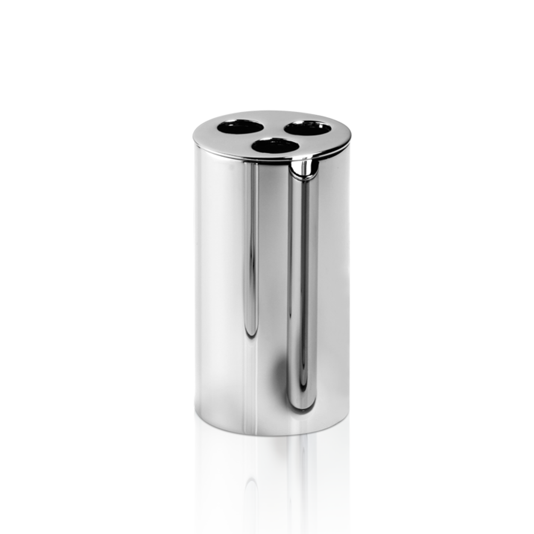 chrome toothbrush holder