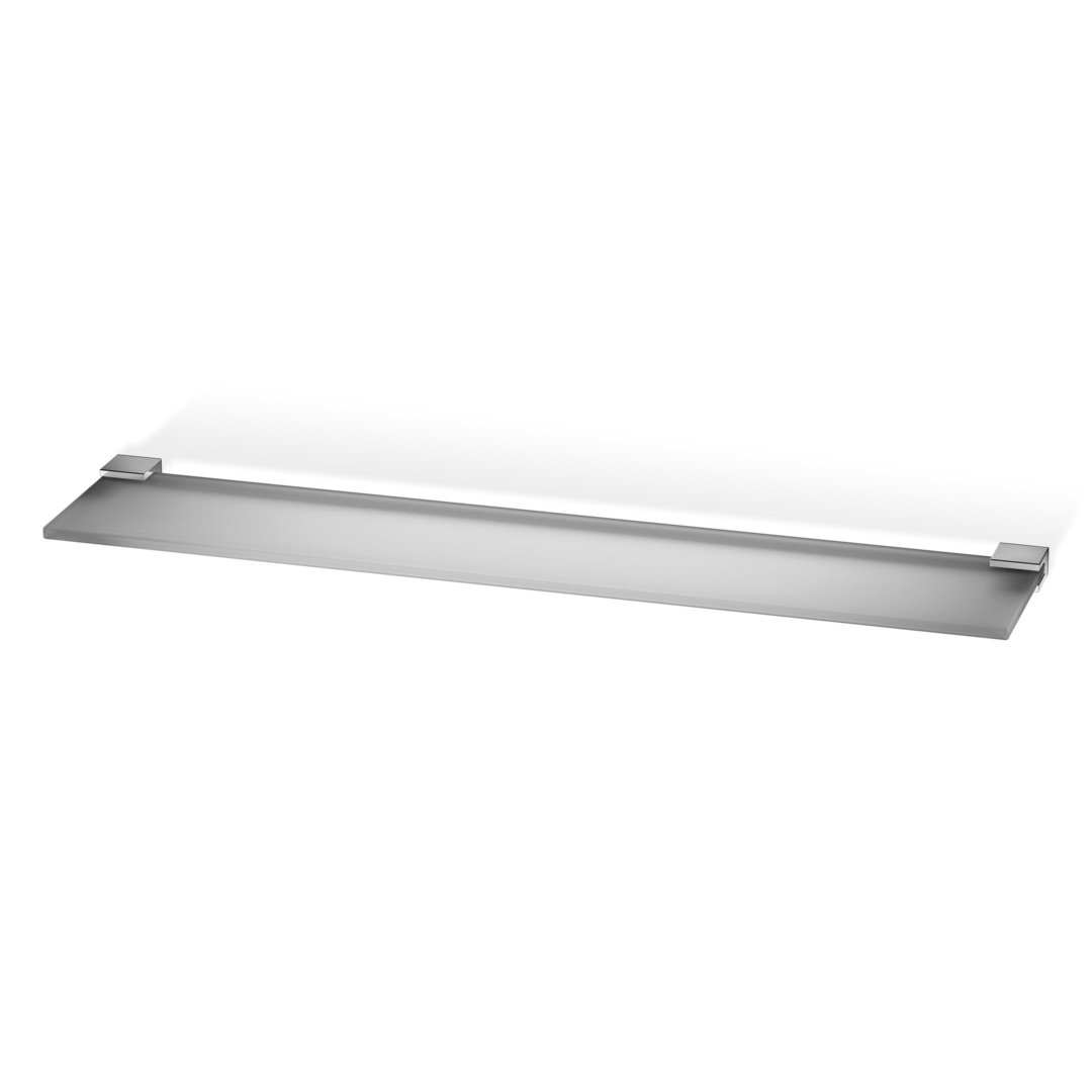 chrome glass shelf