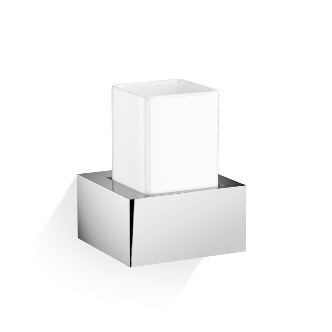 chrome/white tumbler