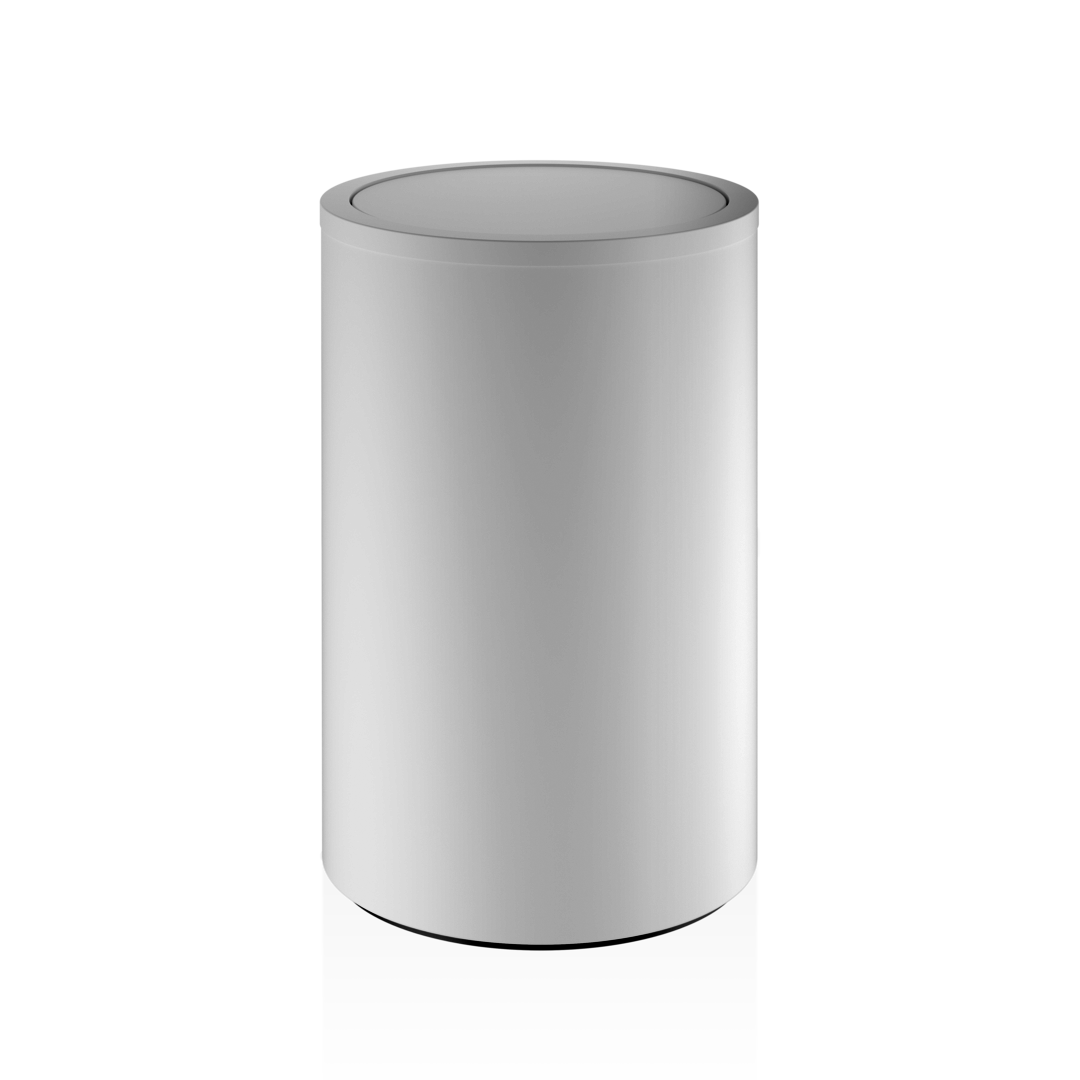 white matte laundry basket