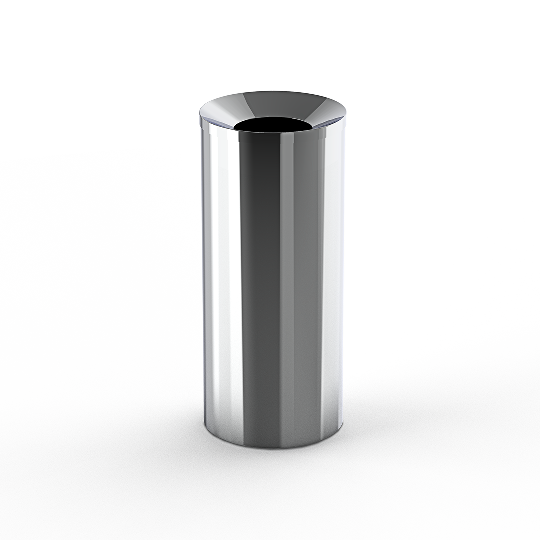 chrome waste bin