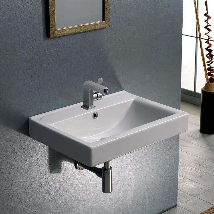 white bathroom sink