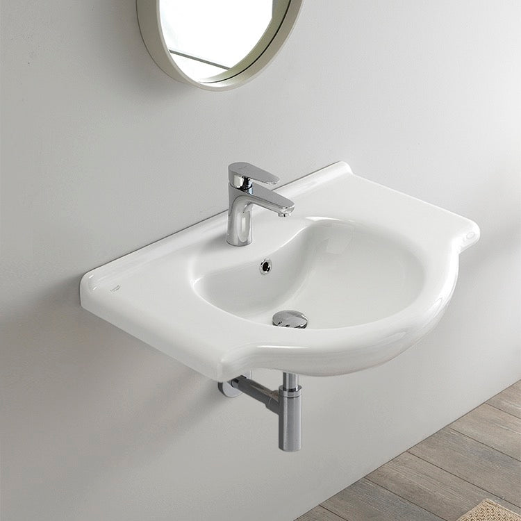 white bathroom sink