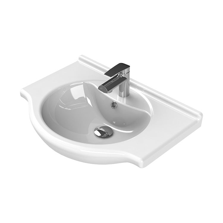 white bathroom sink
