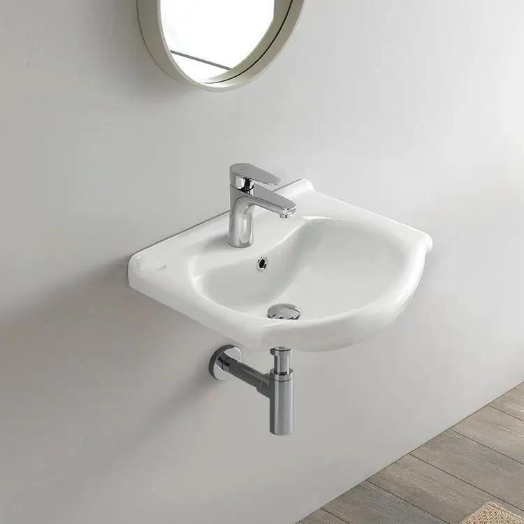 white bathroom sink
