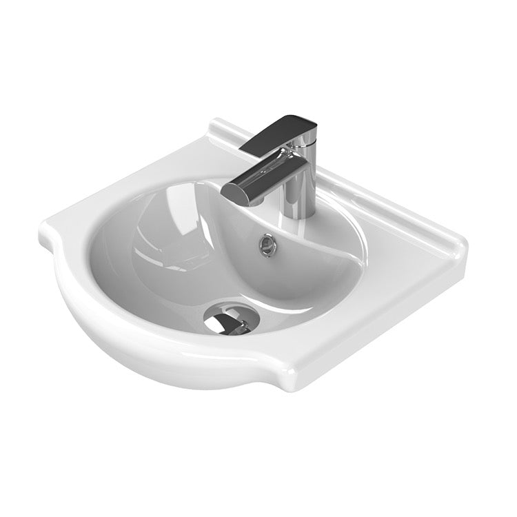 white bathroom sink