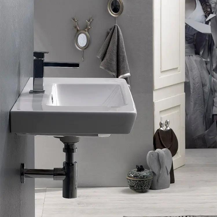 white bathroom sink