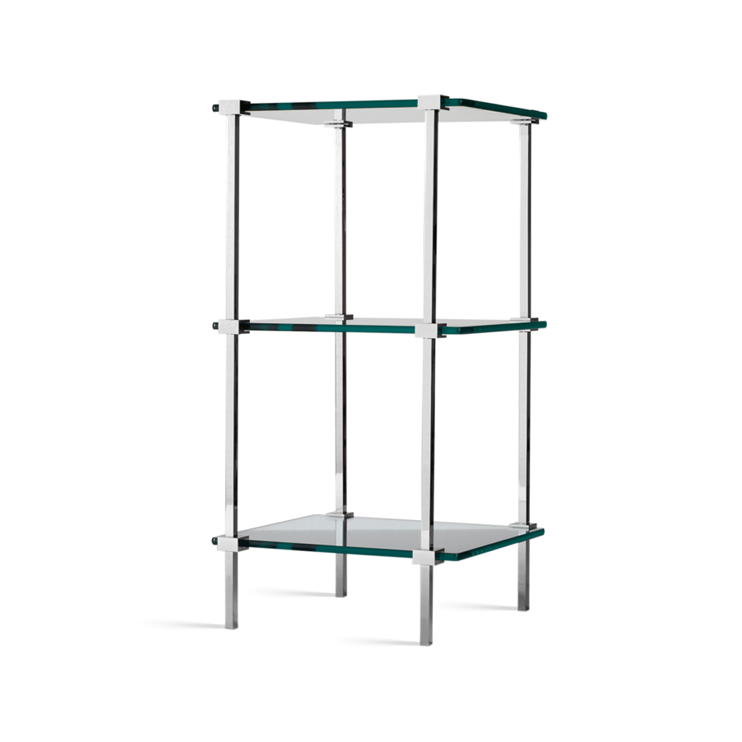 chrome glass rack
