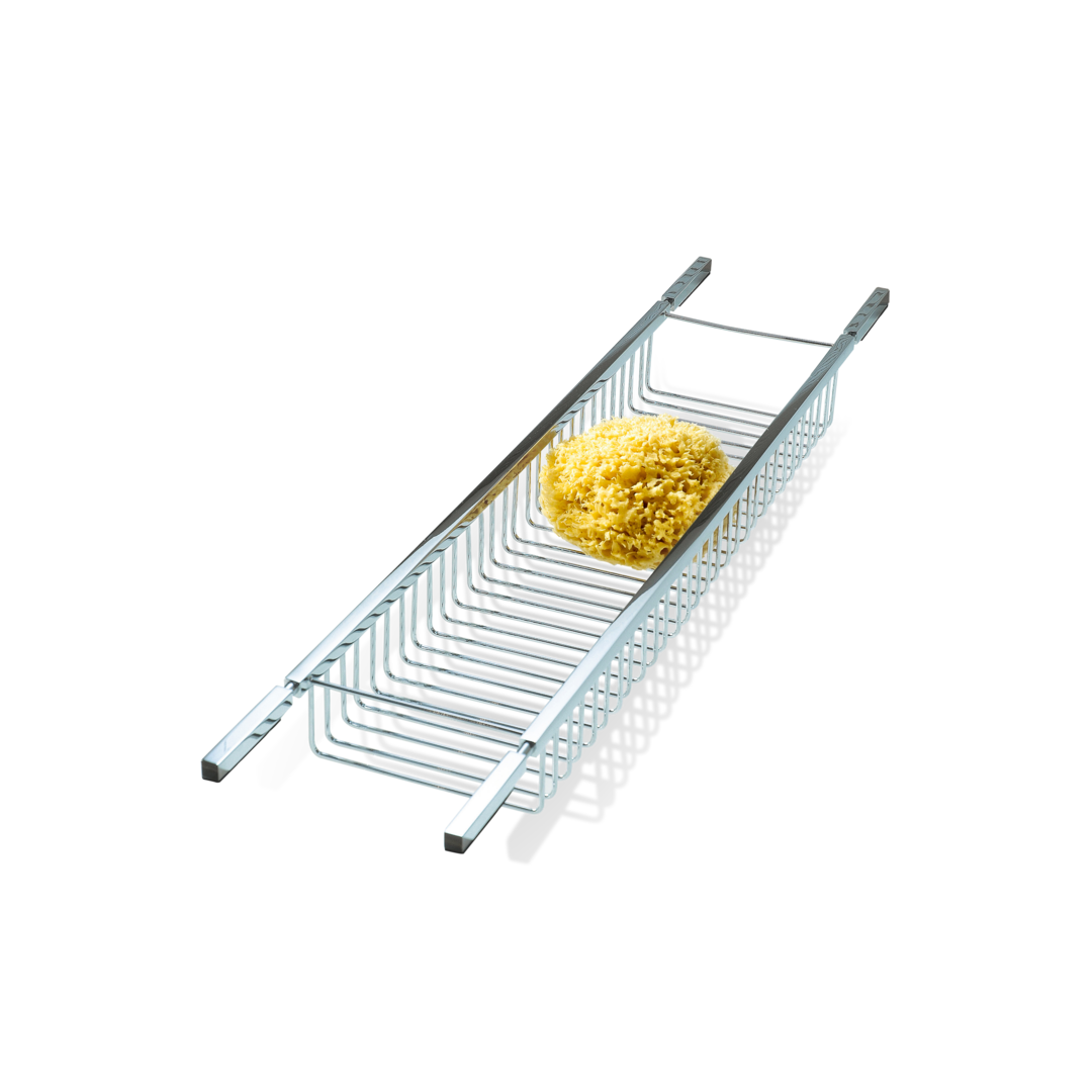 chrome bath shelf